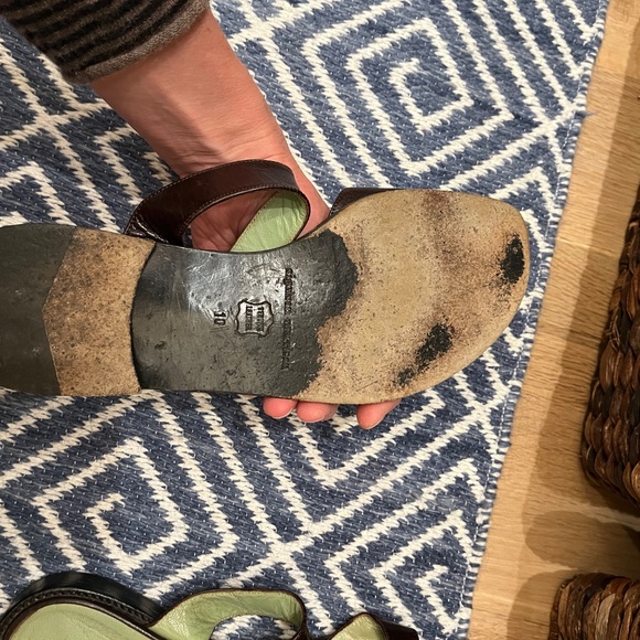 Sigerson Morrison Brown Flat Sandal - Picture 2 of 3